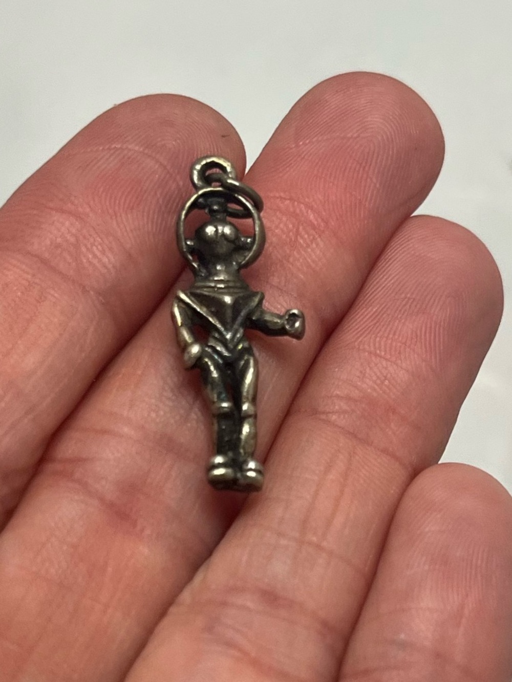 Vintage Silver 1960s Russian USSR Cosmonaut space charm